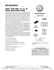 MC100LVEP34-D datasheet pdf ON Semiconductor