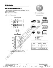 MC10101-D datasheet pdf ON Semiconductor