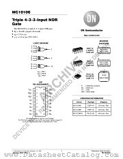 MC10106-D datasheet pdf ON Semiconductor