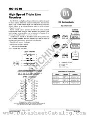 MC10216-D datasheet pdf ON Semiconductor