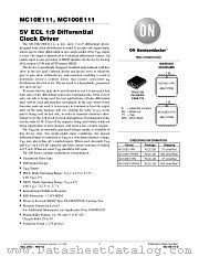 MC10E111-D datasheet pdf ON Semiconductor
