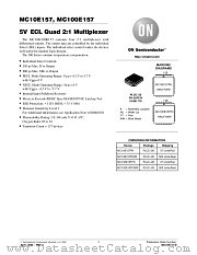 MC10E157-D datasheet pdf ON Semiconductor