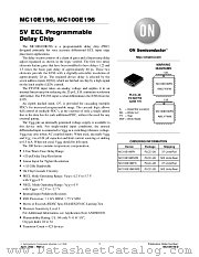 MC10E196-D datasheet pdf ON Semiconductor