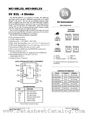 MC10EL33-D datasheet pdf ON Semiconductor