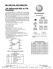 MC10ELT25-D datasheet pdf ON Semiconductor