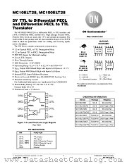 MC10ELT28-D datasheet pdf ON Semiconductor