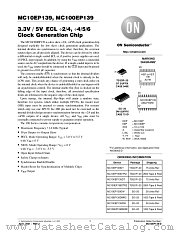 MC10EP139-D datasheet pdf ON Semiconductor