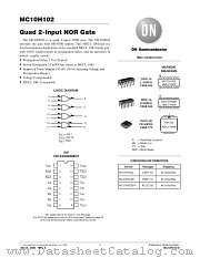 MC10H102-D datasheet pdf ON Semiconductor