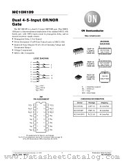 MC10H109-D datasheet pdf ON Semiconductor