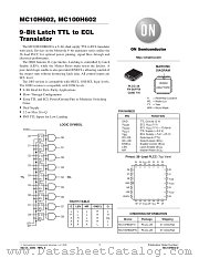 MC10H602-D datasheet pdf ON Semiconductor