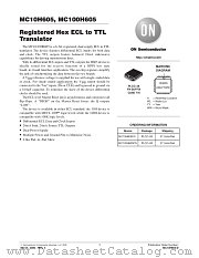 MC10H605-D datasheet pdf ON Semiconductor
