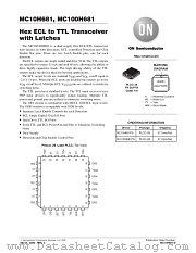 MC10H681-D datasheet pdf ON Semiconductor