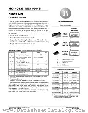 MC14043B-D datasheet pdf ON Semiconductor