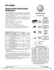 MC14066B-D datasheet pdf ON Semiconductor