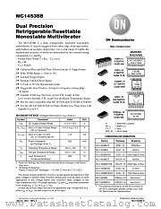 MC14538B-D datasheet pdf ON Semiconductor