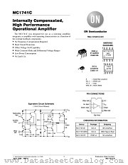 MC1741C-D datasheet pdf ON Semiconductor