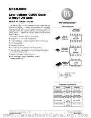 MC74LCX32-D datasheet pdf ON Semiconductor
