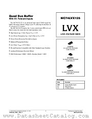MC74LVX125-D datasheet pdf ON Semiconductor