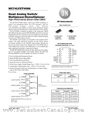 MC74LVXT4066-D datasheet pdf ON Semiconductor