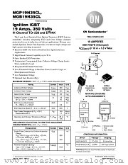 MGP19N35CL-D datasheet pdf ON Semiconductor