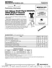 MGSF3441XT1-D datasheet pdf ON Semiconductor