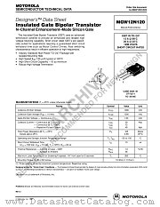 MGW12N120-D datasheet pdf ON Semiconductor