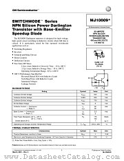 MJ10009-D datasheet pdf ON Semiconductor