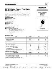 MJE1320-D datasheet pdf ON Semiconductor