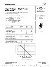MJE4343-D datasheet pdf ON Semiconductor