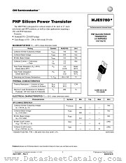 MJE9780-D datasheet pdf ON Semiconductor