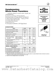 MJF3055-D datasheet pdf ON Semiconductor