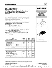 MJW16212-D datasheet pdf ON Semiconductor