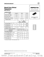 MMPQ3725-D datasheet pdf ON Semiconductor