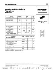MMPQ3904-D datasheet pdf ON Semiconductor