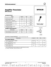 MPSA20-D datasheet pdf ON Semiconductor