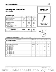 MPSA27-D datasheet pdf ON Semiconductor