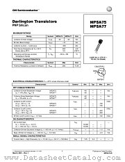 MPSA75-D datasheet pdf ON Semiconductor