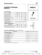 MPSL01-D datasheet pdf ON Semiconductor