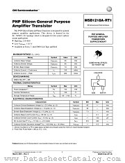 MSB1218A-RT1-D datasheet pdf ON Semiconductor