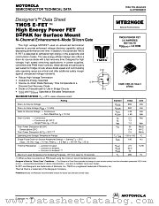 MTB2N60E-D datasheet pdf ON Semiconductor