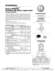 MTB30N06VL-D datasheet pdf ON Semiconductor