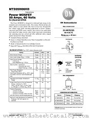MTD20N06HD-D datasheet pdf ON Semiconductor