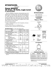 MTD20P03HDL-D datasheet pdf ON Semiconductor