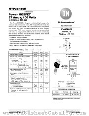MTP27N10E-D datasheet pdf ON Semiconductor