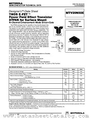 MTV20N50E-D datasheet pdf ON Semiconductor