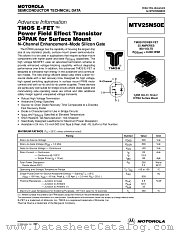 MTV25N50E-D datasheet pdf ON Semiconductor