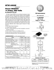 MTW14N50E-D datasheet pdf ON Semiconductor