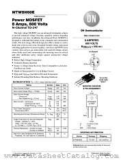MTW8N60E-D datasheet pdf ON Semiconductor