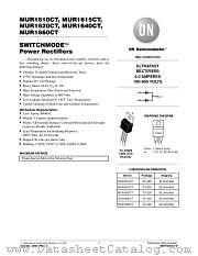 MUR1620CT-D datasheet pdf ON Semiconductor
