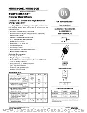 MUR8100E-D datasheet pdf ON Semiconductor